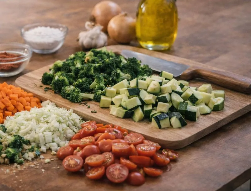 Légumes frais découpés